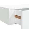 vidaXL Veggmonterte skuffehyller 2 stk hvit 60x23,5x10 cm MDF