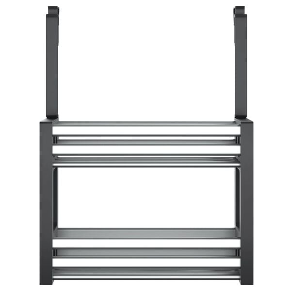 vidaXL Hylle til skapd&oslash;r 34x12x26 cm aluminium