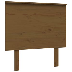 vidaXL Sengegavl honningbrun 79x6x82,5 cm heltre furu
