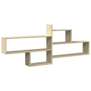 vidaXL Vegghylle sonoma eik 167,5x18x68 cm konstruert tre