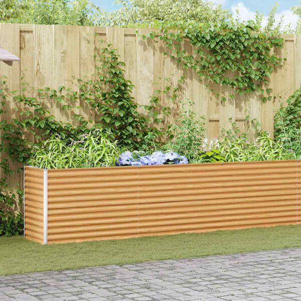 vidaXL H&oslash;ybed Lys Brun 485 x 50 x 68 cm Galvanisert St&aring;l