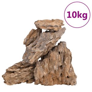 vidaXL Dragesteiner 10 kg blandet farge 10-30 cm