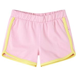 Barneshorts med trim knallrosa 104