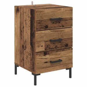 vidaXL Nattbordskap Gammelt tre 40 x 40 x 66 cm Konstruert tre