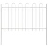 vidaXL Hage Hegning Hvit 1.7 x 0.8 m Pulverlakkert stål
