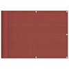 vidaXL Balkongskjerm terrakotta 75x800 cm 100 % polyester oxford
