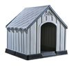 vidaXL Hundehus i gr&aring; 92x87x91 cm plast