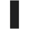 vidaXL Kabinett med skuff Svart 79,5 x 49 x 156 cm Konstruert tre