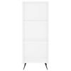 vidaXL Highboard h&oslash;yglans hvit 34,5x32,5x180 cm konstruert tre