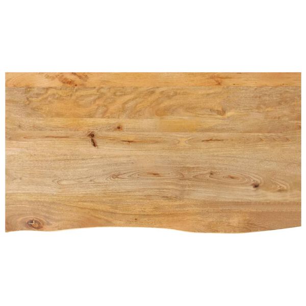 vidaXL Bordplate 110x60x2,5 cm naturlig kant heltre mango