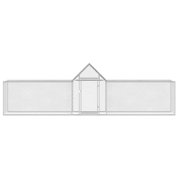 vidaXL H&oslash;nsehus 5x1x1,5 m galvanisert st&aring;l