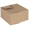 vidaXL Sammenleggbar boks 50 stk. Naturlig 15 x 15 x 8 cm Papp
