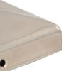 vidaXL Gjerdestolpehatter pyramide 6 stk rustfritt stål 91x91 mm
