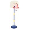 vidaXL Basketballstativ med ball og pumpe justerbar h&oslash;yde 90/121 cm