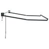 vidaXL Elektrisk uttrekkbar markiseramme Antrasitt 3,5 x 2 m Aluminium