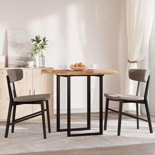 vidaXL Bordplate firkantet 70x70x4 cm heltre akasie