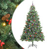 vidaXL Kunstig juletre 300 LED-lys Varmhvit PVC og metall Gr&oslash;nn