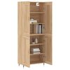 vidaXL Highboard sonoma eik 69,5x34x180 cm konstruert tre