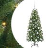 vidaXL Kunstig juletre med 150 LED med stativ gr&oslash;nn 120 cm PE og PVC