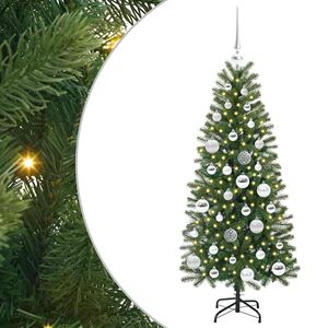 vidaXL Kunstig juletre med 150 LED med stativ gr&oslash;nn 120 cm PE og PVC