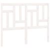 vidaXL Sengegavl hvit 205,5x4x100 cm heltre furu