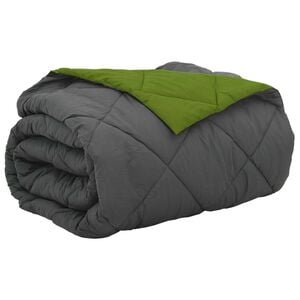 vidaXL Sommerdyne 200 x 200 cm Sommer 200 gsm Gr&oslash;nn og Antrasitt