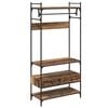 vidaXL Garderobeskap Gammelt tre 89 x 39 x 184.5 cm Konstruert tre