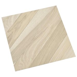 vidaXL Selvheftende Gulvplanker Beige Stripet 30,5 x 30,5 cm 20 stk.