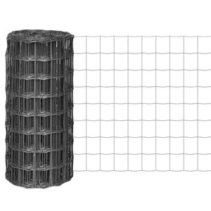 vidaXL Euro gjerde st&aring;l 10x0,8 m gr&aring;