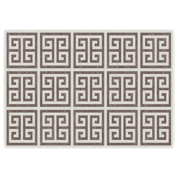 vidaXL Inne- og uteteppe kort luv flerfarget 160x230 cm sklisikkert