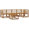 vidaXL Sofa sett 6 pcs Naturlig Solid akasietre