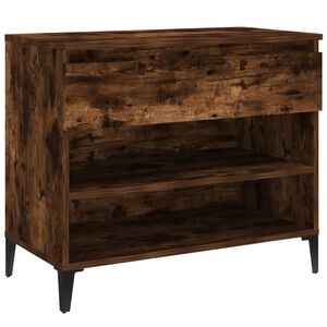 vidaXL Skoskap r&oslash;kt eik 70x36x60 cm konstruert tre