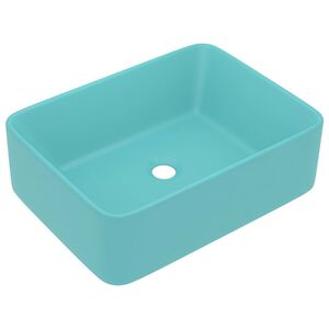 vidaXL Luksuri&oslash;s servant matt lysegr&oslash;nn 41x30x12 cm keramisk