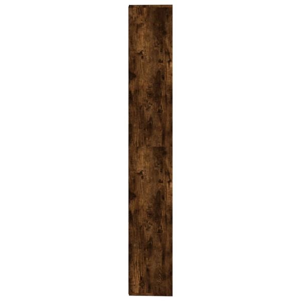 vidaXL Bokhylle r&oslash;kt eik 155x24x160 cm