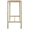 vidaXL Barbord 110x60x110 cm impregnert furu
