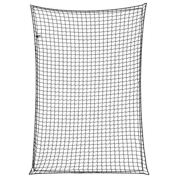 vidaXL Tilhengernett med elastisk tau svart 5x3,5 m PP