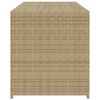 vidaXL Putekasse blandet beige 283L cm polyrotting