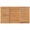 vidaXL 5-delers hagespisesett 140x80 cm heltre teak