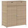 vidaXL Putekasse beige 105x55x113 cm polyrotting