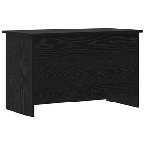 vidaXL Oppbevaringskiste Svart eik 80 x 40 x 50 cm Konstruert tre