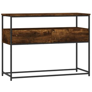 vidaXL Konsollbord sonoma eik 100x40x75 cm konstruert tre