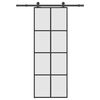 vidaXL Skyved&oslash;r med monteringssett 76x205 cm ESG glass og aluminium