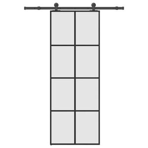 vidaXL Skyved&oslash;r med monteringssett 76x205 cm ESG glass og aluminium