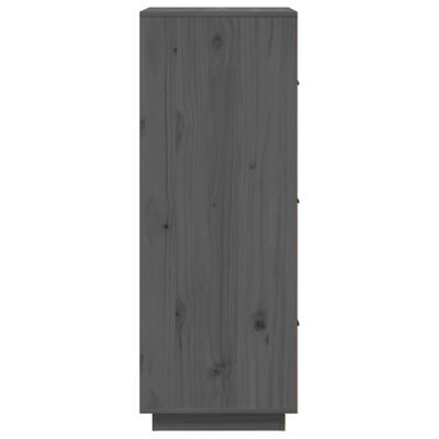 vidaXL Highboard grå 34x40x108,5 cm heltre furu