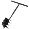 vidaXL Jordbor med h&aring;ndtak 250 mm med forlengelsesr&oslash;r 4 m st&aring;l