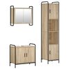 vidaXL Baderomsskapsett 3 stk. Sonoma eik 40 x 36 x 181 cm