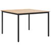 vidaXL Spisebord Naturlig 110 x 110 x 75 cm Massiv furu