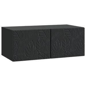 vidaXL Vegghengt TV skap 59,5 x 41 x 30 cm Svart Konstruert tre