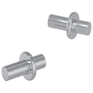 vidaXL Hylla Peg 2 stk. s&oslash;lv 8,6 x 8,6 x 14,6 mm St&aring;l
