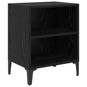 vidaXL Nattbordskap Svart Eik 40 x 30 x 50 cm Konstruert tre